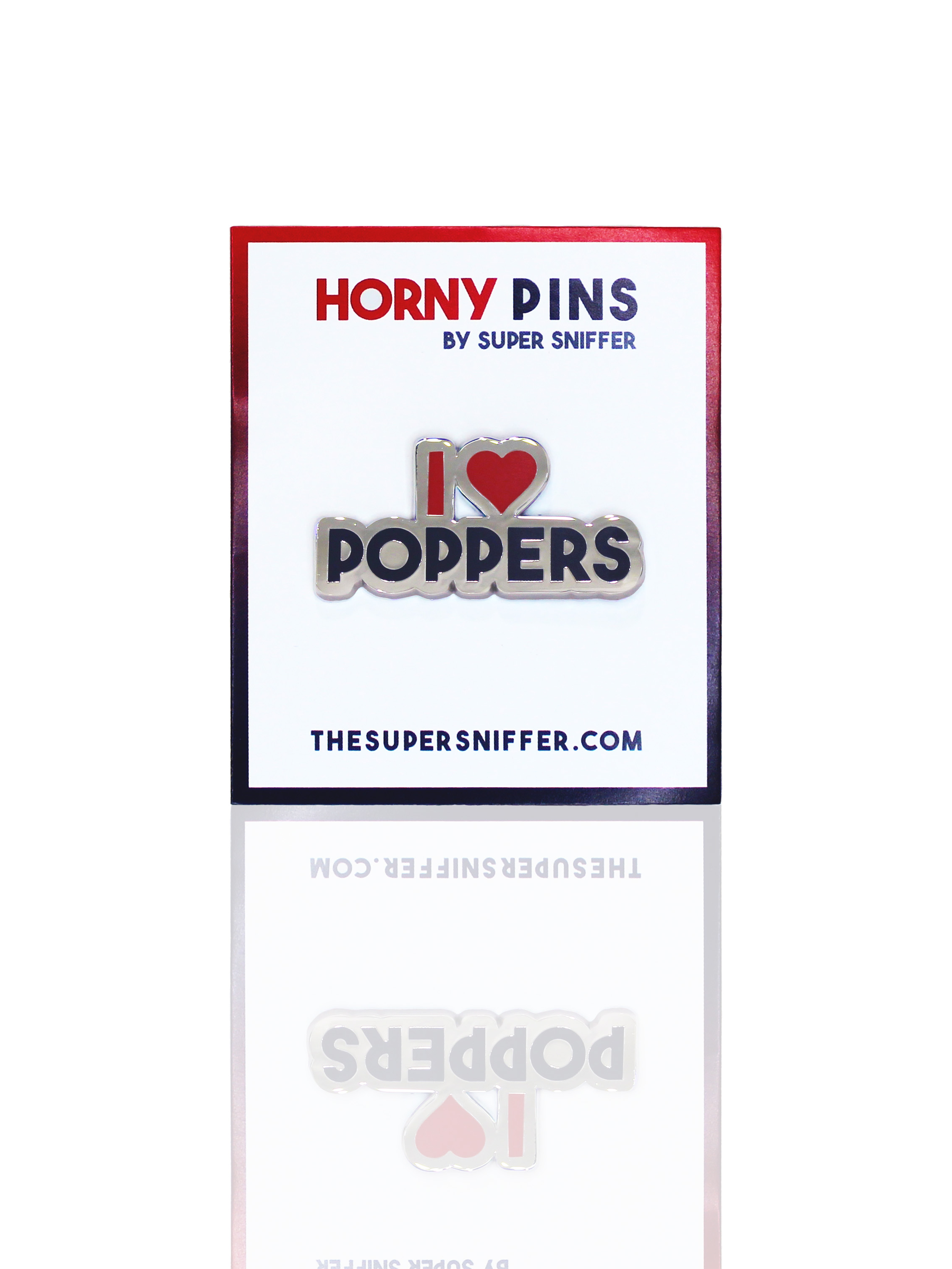 I ❤️ Poppers Pin